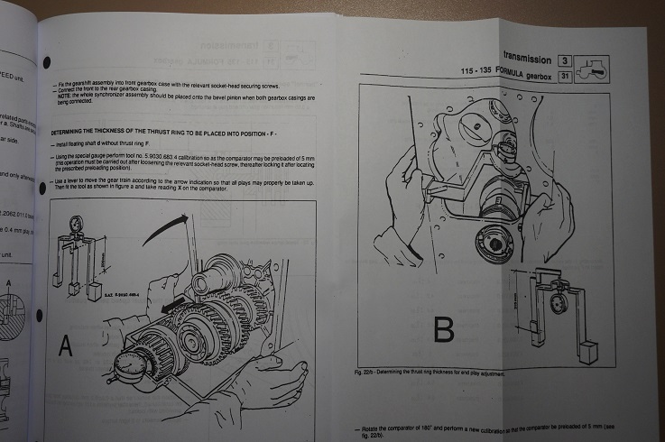 Lamborghini Tractor Formula 105 115 135 service workshop manual book